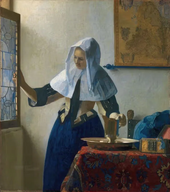 Young Woman with a Water Pitcher — Johannes Vermeer