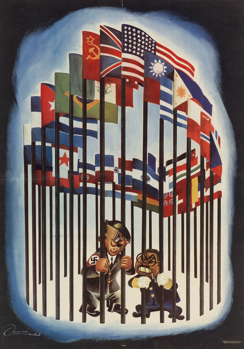 Germany and Japan Behind Bars by Ontiveros — digital art print download