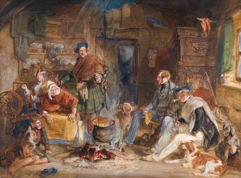 Высокогорное гостеприимство by Джон Фредерик Льюис, 1832 — digital art print download
