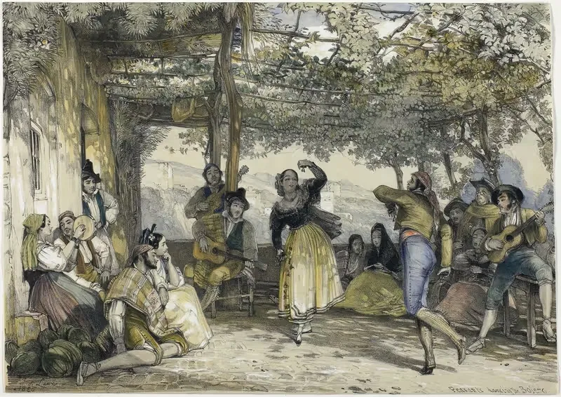 Spanish Peasants Dancing the Bolero — John Frederick Lewis