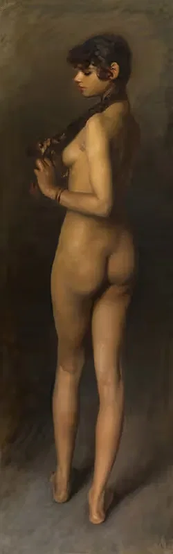 Life Study (Study of an Egyptian Girl) — John Singer Sargent