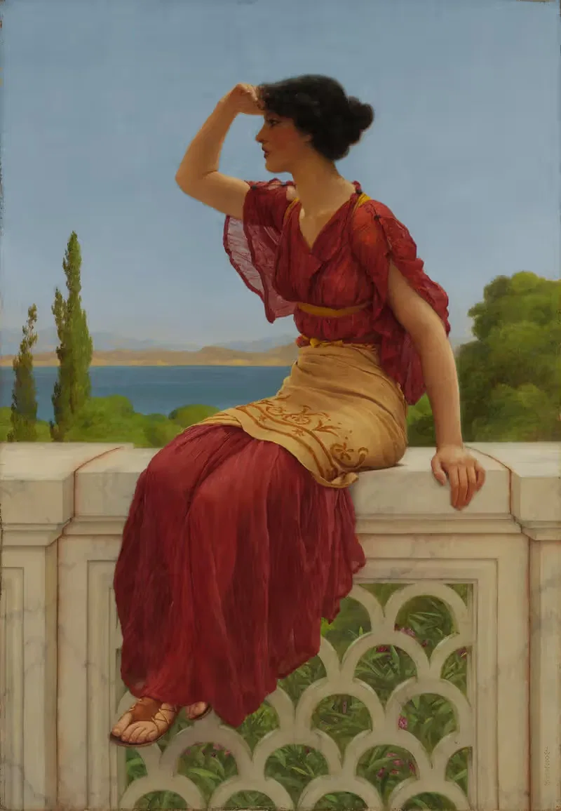 The Signal by John William Godward, 1899 — digital art print download