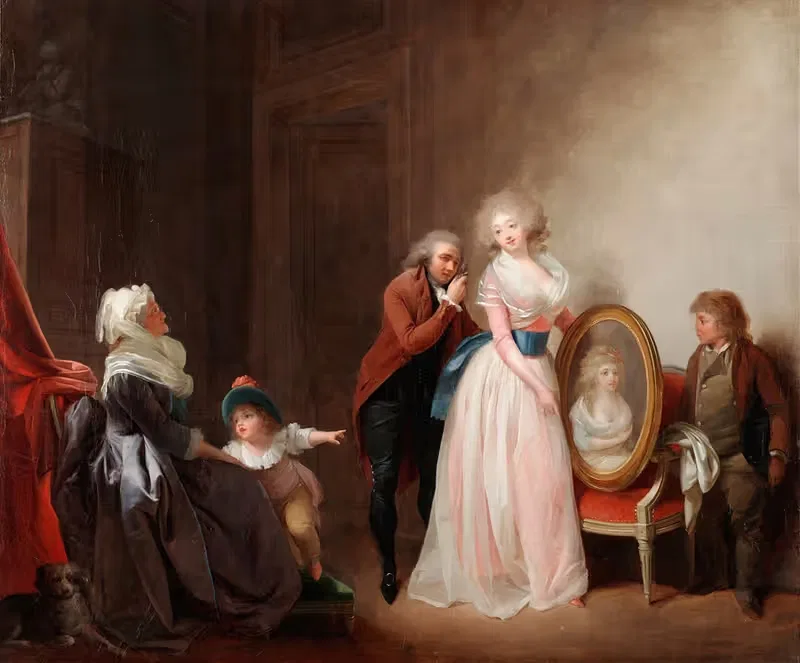 Woman Showing Her Portrait — Louis-Léopold Boilly
