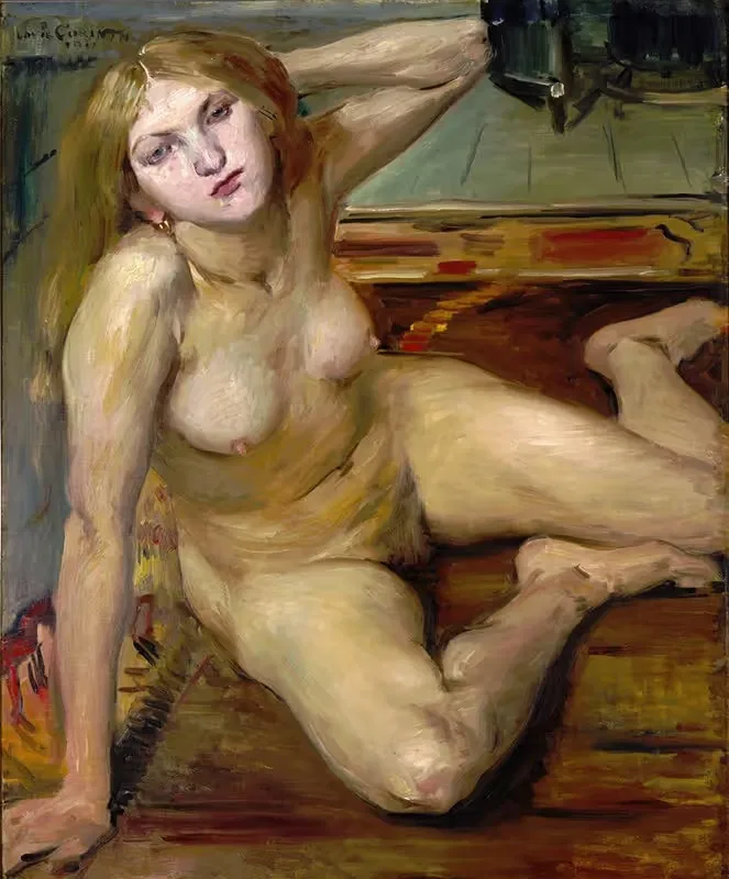Nude Girl on a Rug — Lovis Corinth