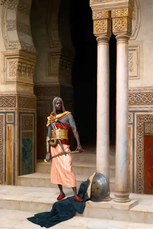 A Nubian Guard by Ludwig Deutsch, 1895 — digital art print download