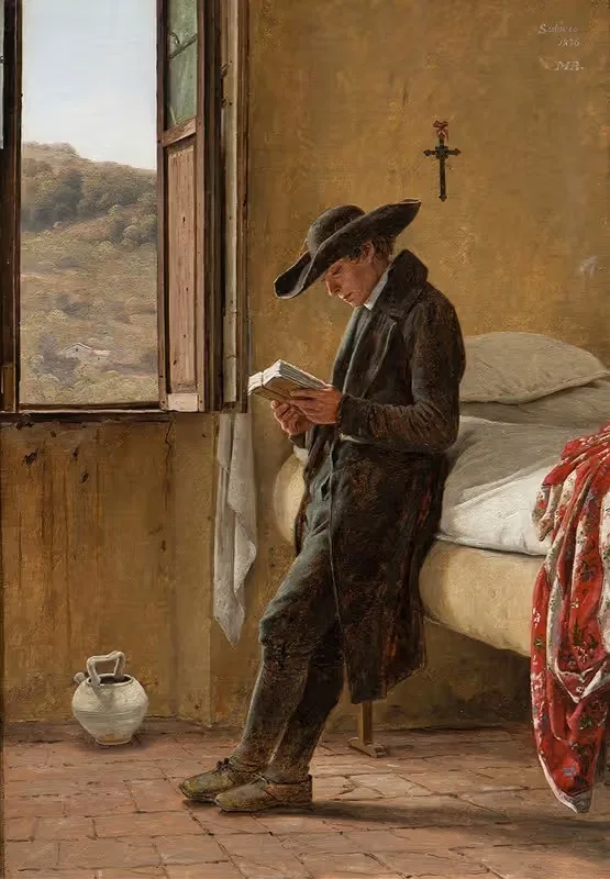 Молодой священник читает by Мартинус Рёрбю, 1836 — digital art print download