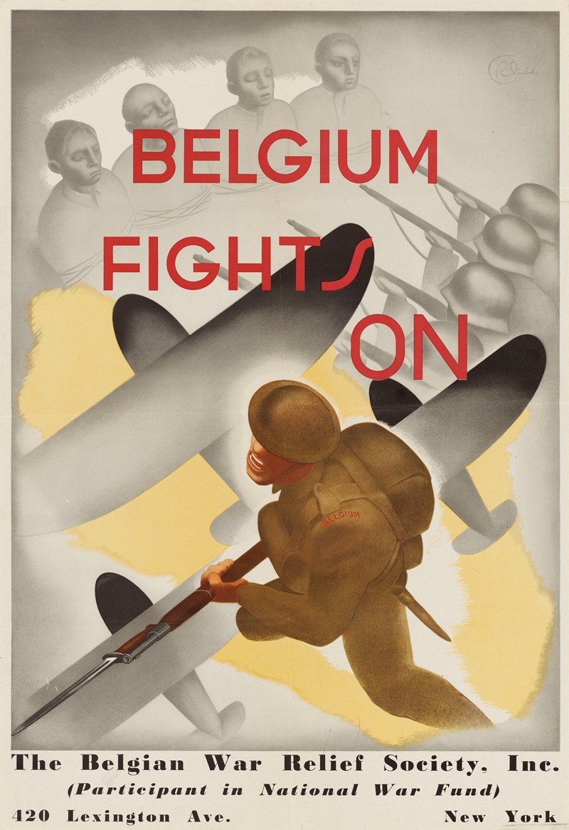 Belgium Fights On by R. Sturbelle — digital art print download