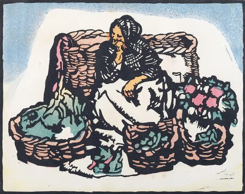 Spanish market woman — Maud Sherwood