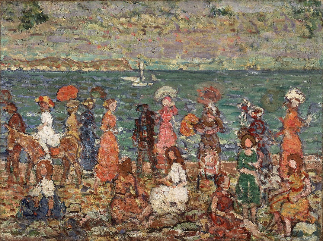 Берег моря by Морис Прендергаст, c.1913 — digital art print download