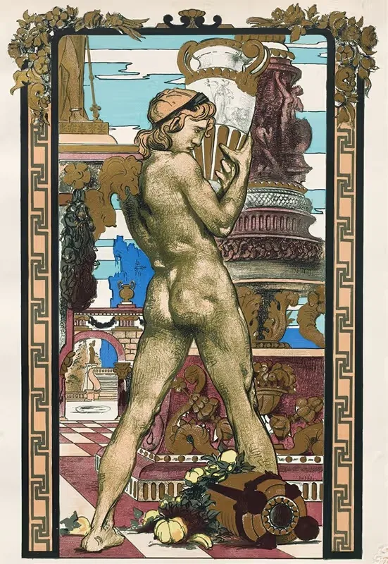 Porteur d'Amphore by Maurice Desvallières, 1899 — digital art print download