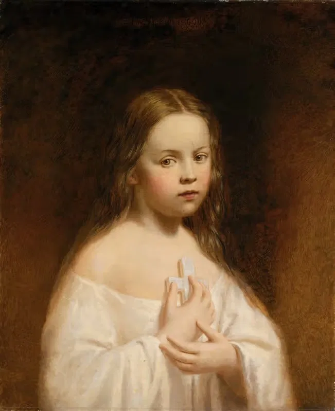 Portrait of Hiram Powers' Daughter — Miner Kilbourne Kellogg