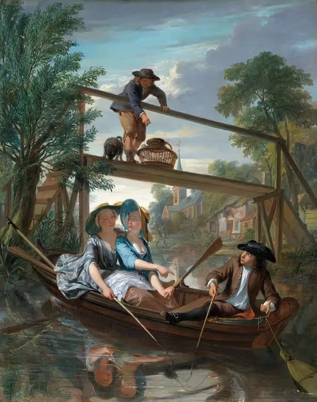 Рыбаки by Николаас Верколье, c. 1744 — digital art print download