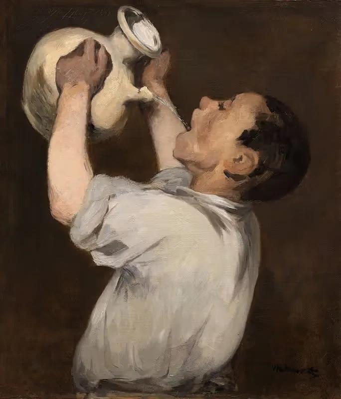 Boy with Pitcher (La Régalade) by Nicolas Bernard Lépicié, 1862 — digital art print download