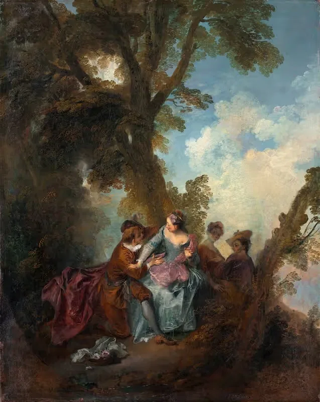 Декларация любви by Николас Ланкре, c. 1720 — digital art print download