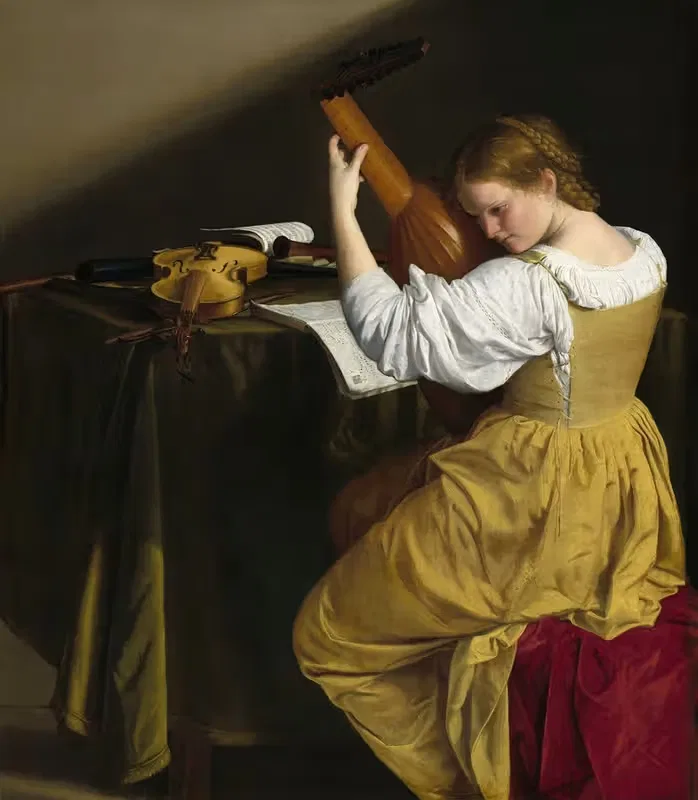 The Lute Player by Orazio Gentileschi — digital art print download