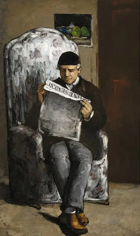 The Artist's Father,Reading L'Événement — Paul Cézanne