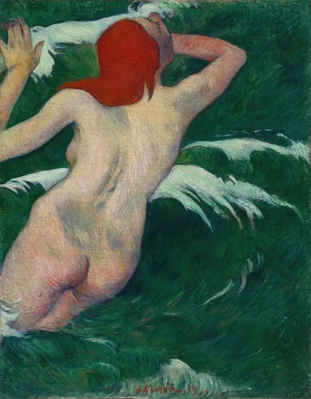 В волнах by Поль Гоген, 1889 — digital art print download