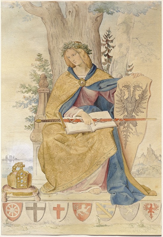 Германия by Филипп Вайт, 1833-1836 — digital art print download