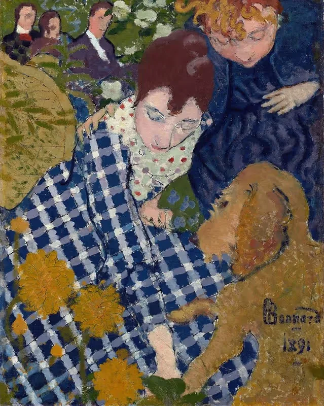 Женщина с собакой by Пьер Боннар, 1891 — digital art print download