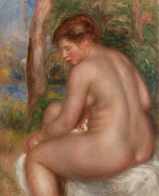 Bather in Three-Quarter View (Baigneuse vue de trois quarts) — Pierre-Auguste Renoir