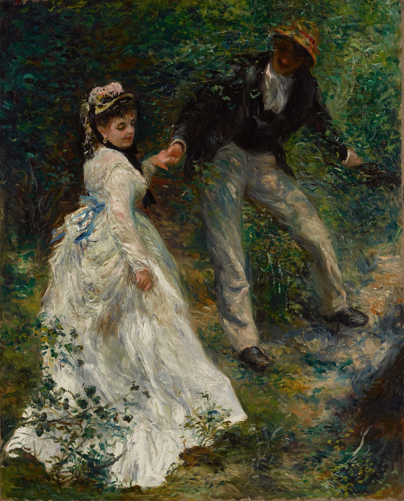 La Promenade by Pierre-Auguste Renoir, 1870 — digital art print download