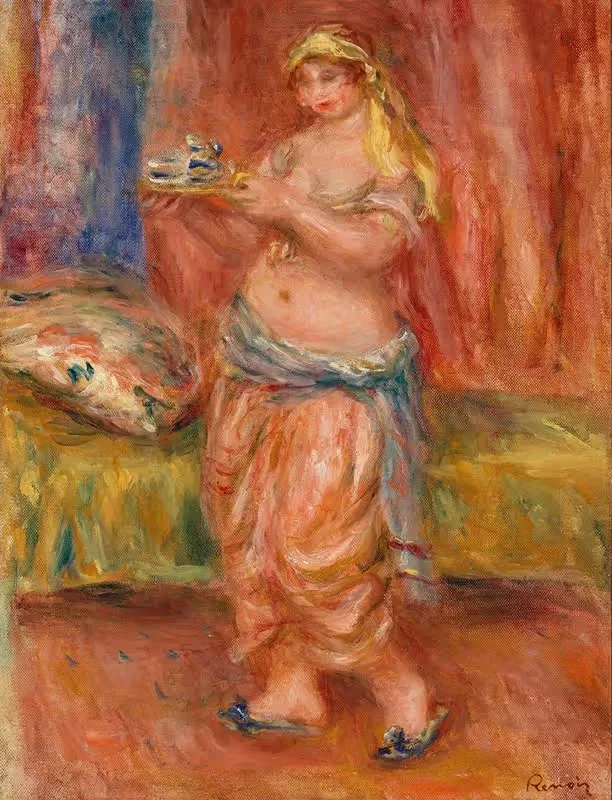 Odalisque with Tea Set (Odalisque à la théière) — Pierre-Auguste Renoir
