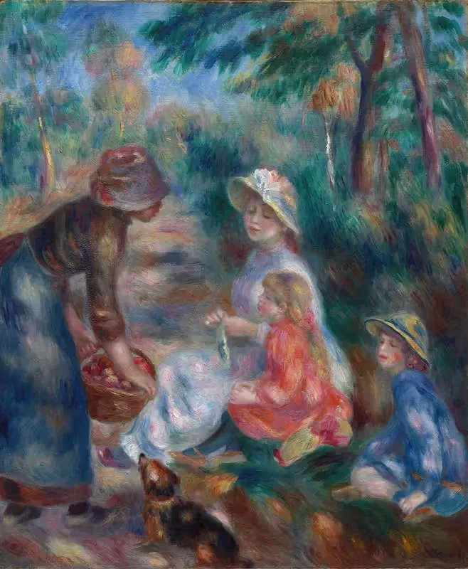 Продавец яблок by Пьер-Огюст Ренуар, c. 1890 — digital art print download