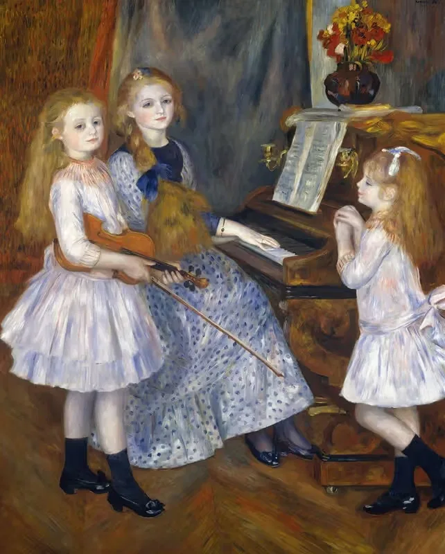 The Daughters of Catulle Mendès — Pierre-Auguste Renoir