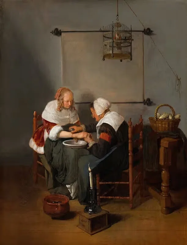 Кровопускание by Квирийн Ван Бреекеленкам, c. 1660 — digital art print download