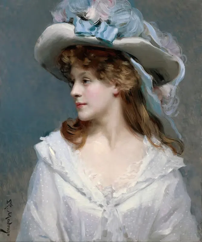 Женщина в белом by Раймундо де Мадразо и Гаррета, c. 1880 — digital art print download