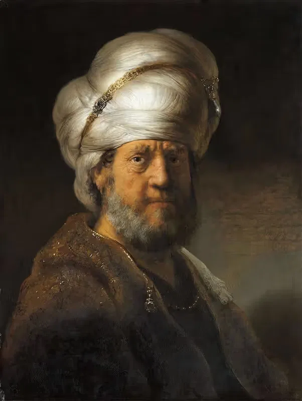 Мужчина в восточной одежде by Рембрандт ван Рейн, 1635 — digital art print download