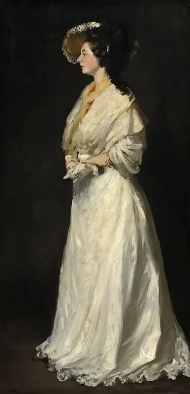 Молодая женщина в белом by Роберт Анри, 1904 — digital art print download