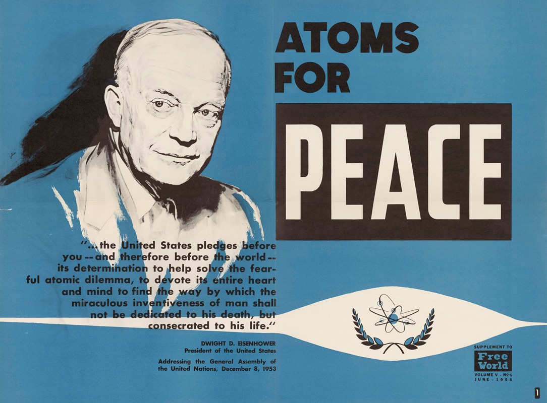 Atoms for Peace by Агентство информации США, 1956 — digital art print download