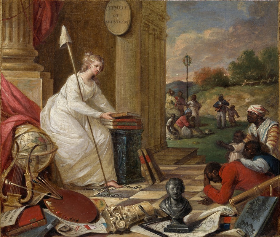 Study For Liberty Displaying the Arts and Sciences by Samuel Jennings — digital art print download