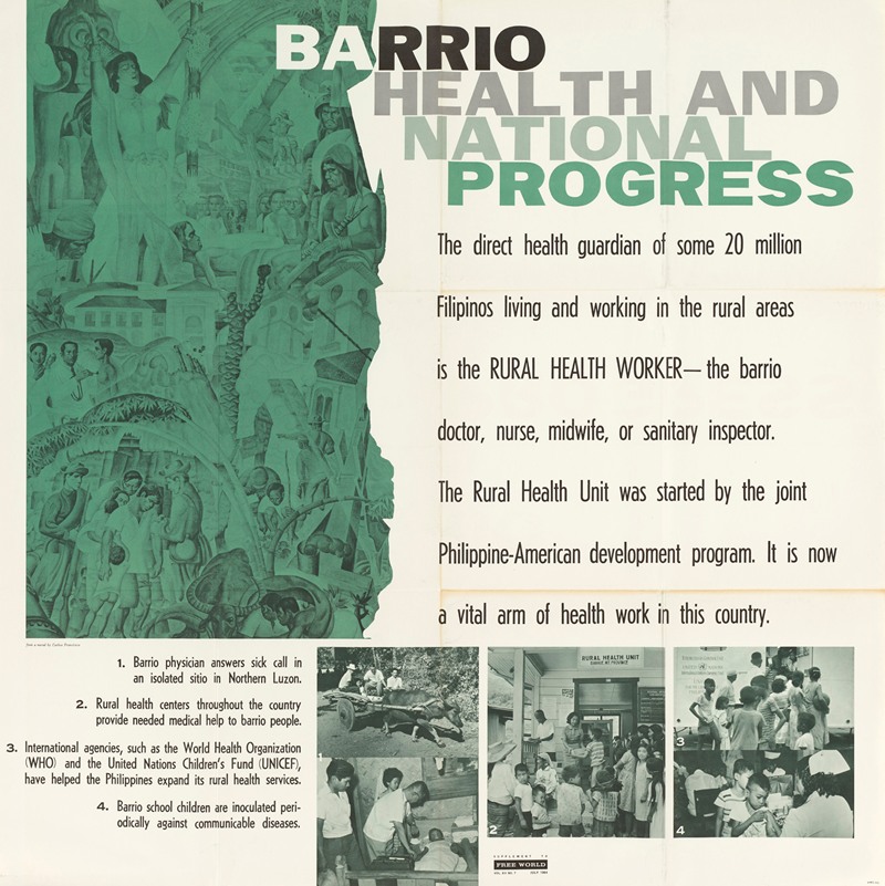 Barrio Helat and National Progress by Агентство информации США, 1964 — digital art print download