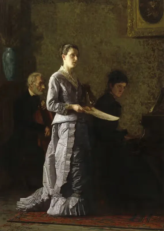 Пение печальной песни by Томас Икинс, 1881 — digital art print download