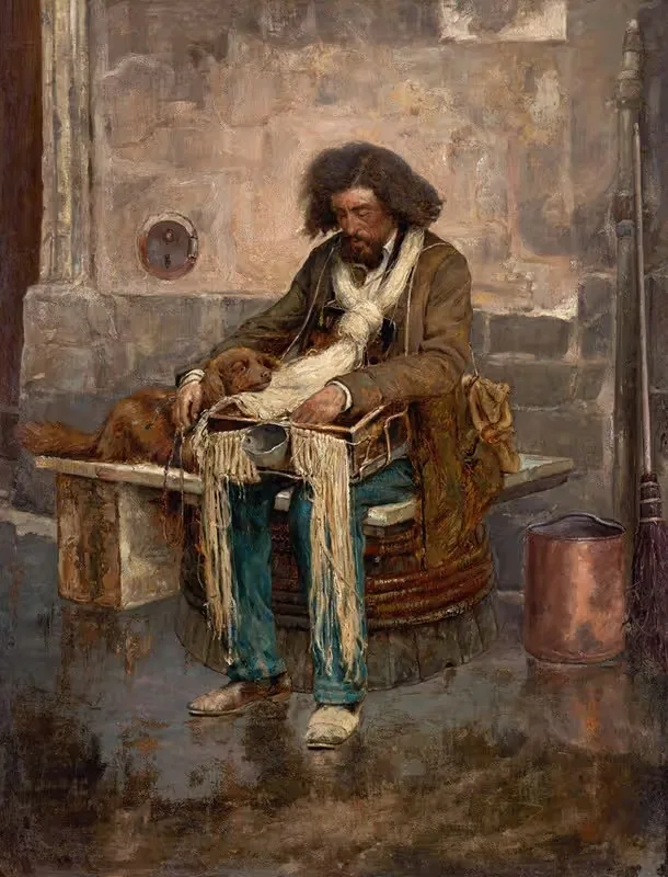 The Blind Man of Paris — Thomas Satterwhite Noble