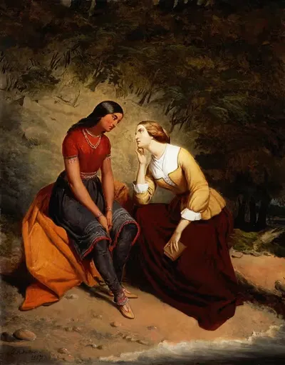 Встреча Хетти и Хист by Томпкинс Харрисон Маттесон, 1857 — digital art print download