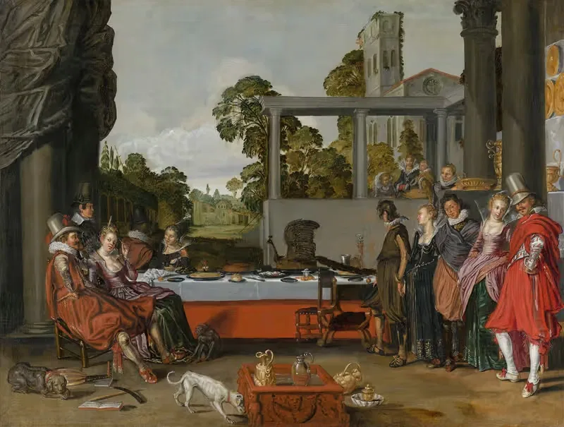 Merry Company on a Terrace — Willem Pietersz. Buytewech