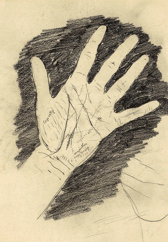 Hand met gespreide vingers by Виллем Витсен, 1874 - 1923 — digital art print download