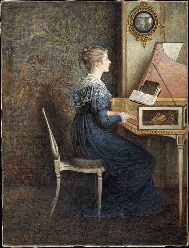 Старая песня by Уильям Джон Хеннесси, 1874 — digital art print download
