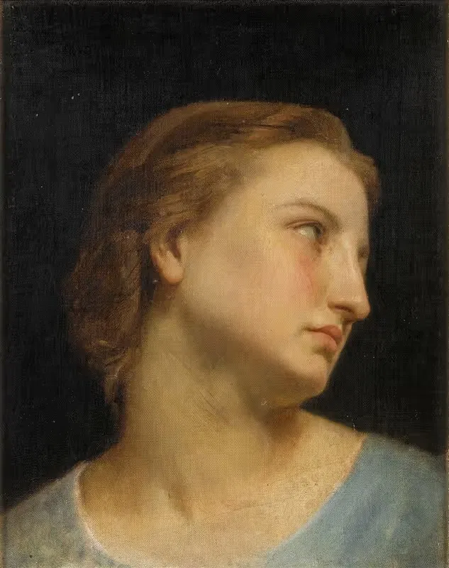Study Of A Woman's Head — William Bouguereau