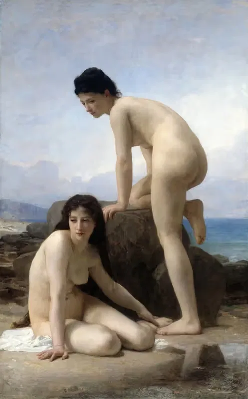 Купальщицы by Уильям Бугеро, 1884 — digital art print download
