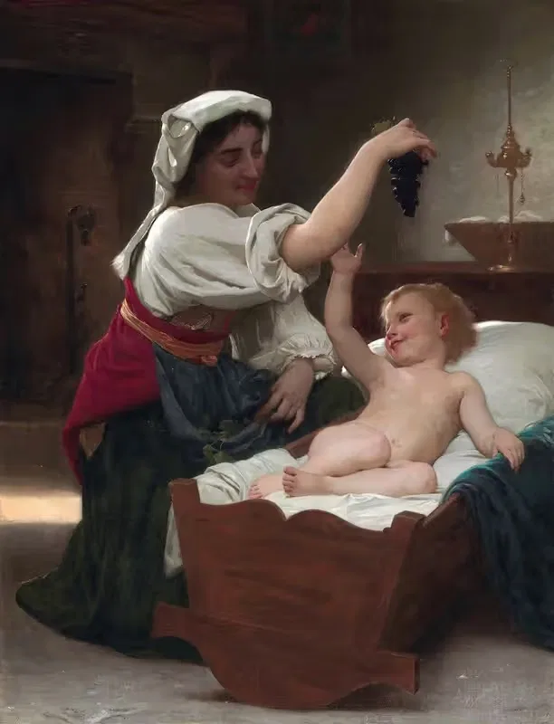 Гроздь винограда by Уильям Бугеро, 1868 — digital art print download