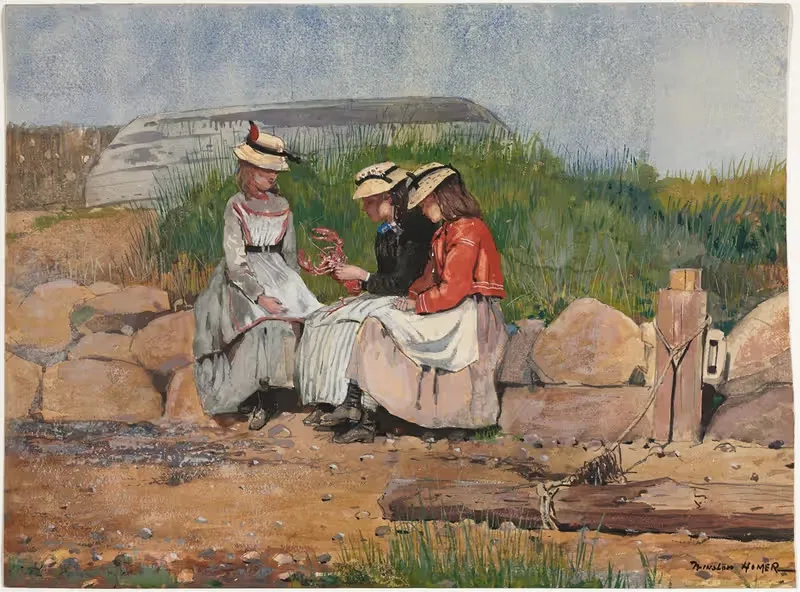 Дочь рыбака by Уинслоу Хомер, 1873 — digital art print download
