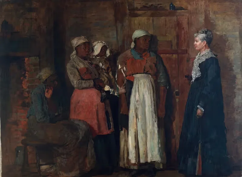 Визит старой госпожи by Уинслоу Хомер, 1876 — digital art print download