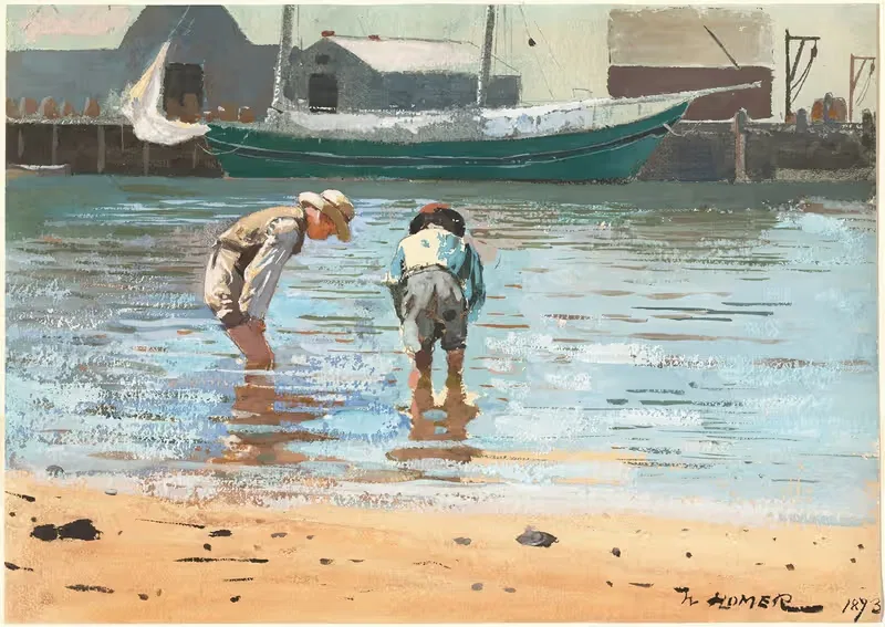 Мальчики в воде by Уинслоу Хомер, 1873 — digital art print download