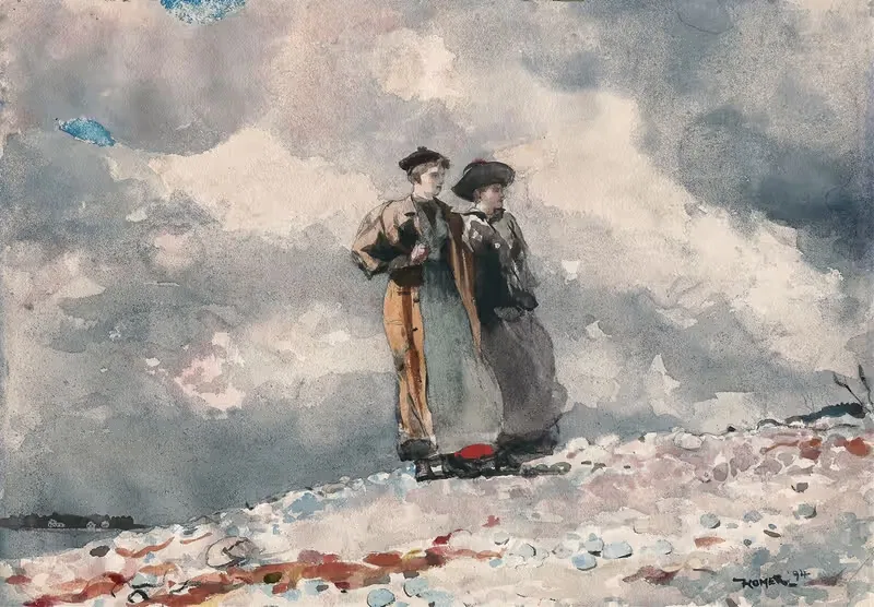 Вид на побережье Мэна by Уинслоу Хомер, 1894 — digital art print download