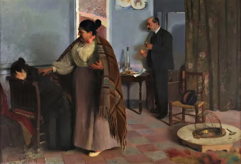 Человеческое зверьё by Антонио Фильол Гранель, 1897 — digital art print download