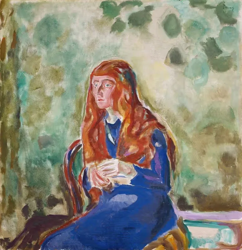 Портрет Кэте Перлс by Эдвард Мунк, 1913 — digital art print download